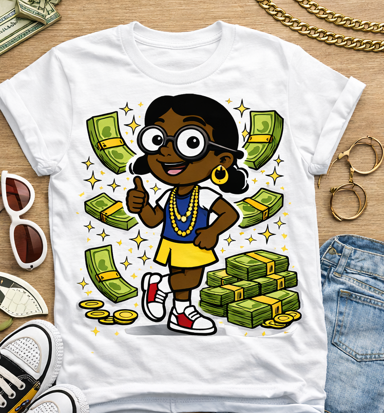 Popular Lame Girls Tee - White (New Graphic)
