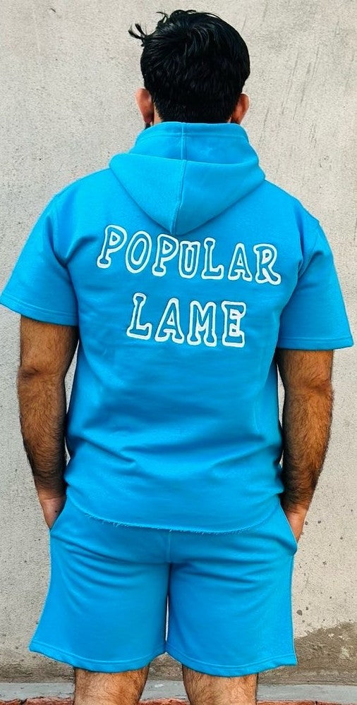Popular Lame Hoodie Short Suits Collection