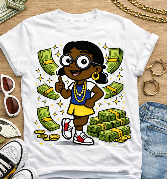 Popular Lame Girls Tee - White (New Graphic)